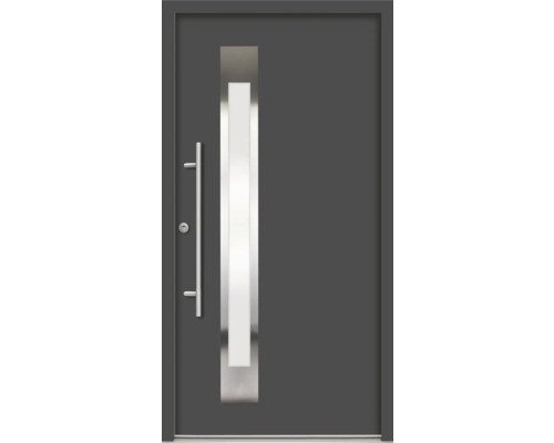 ARON Fortis 2100 RC2 Stahl-Aluminium-Haustür anthrazitgrau 110 x 210 cm links