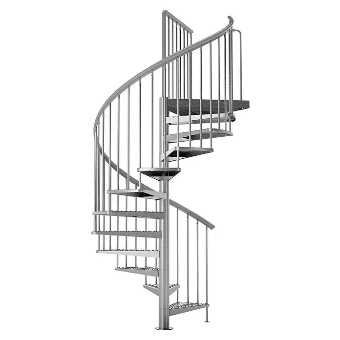 Dolle Gardenspin Außen-Spindeltreppe 125 cm mit Lochblechstufen (0409333)
