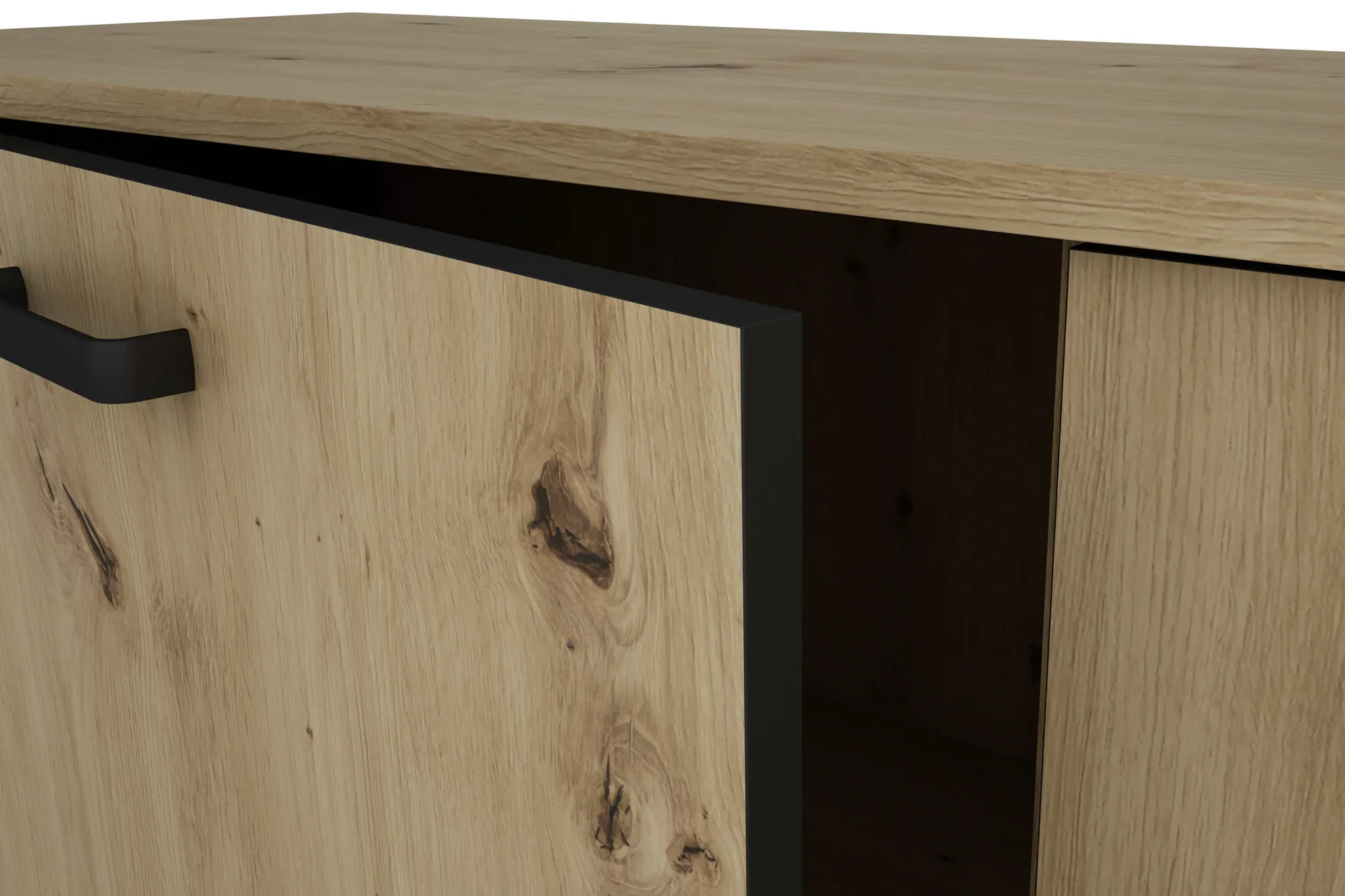 byLIVING Faro Sideboard 140 cm mit 1 Tür und 3 Schubladen