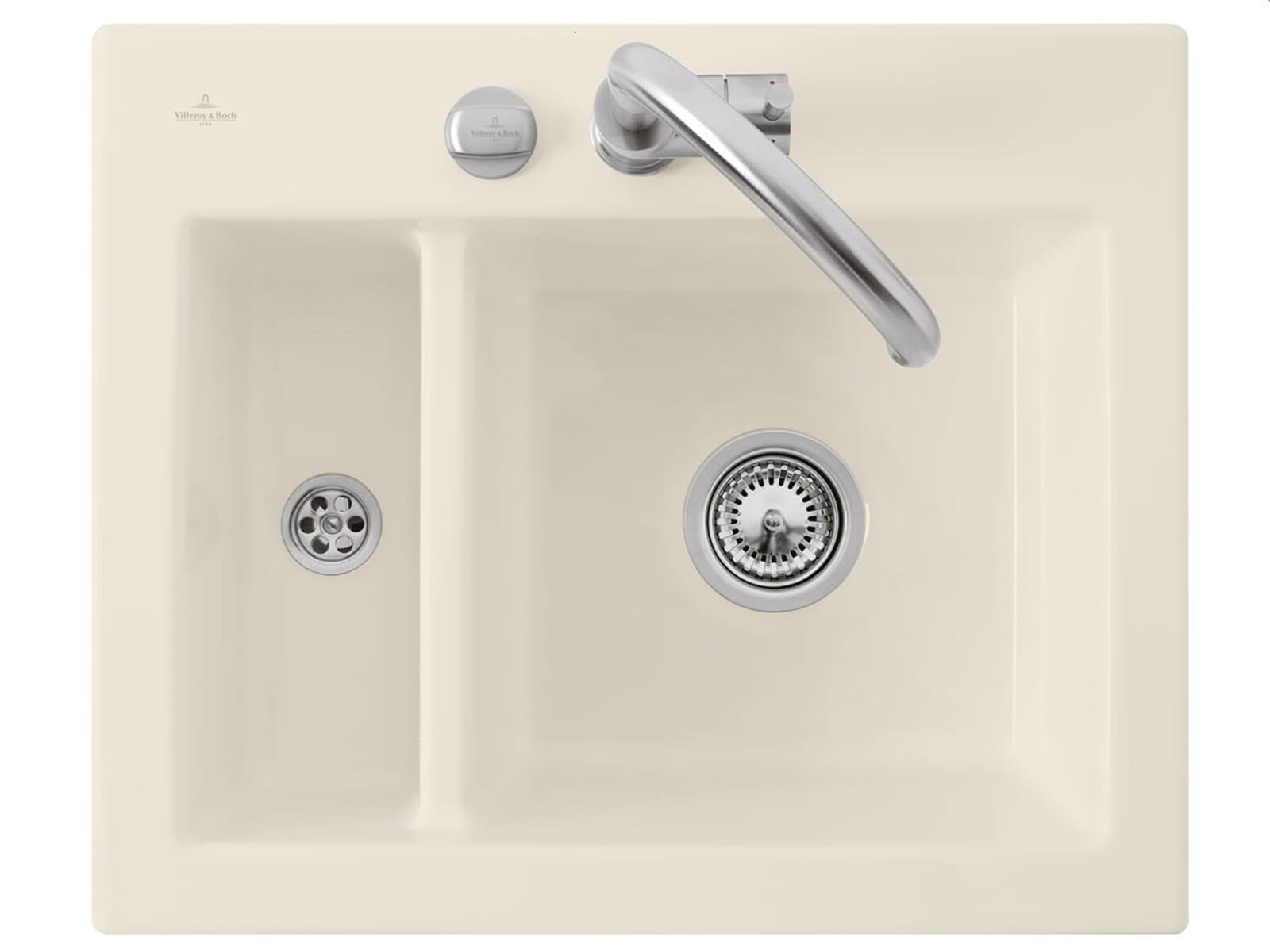 Villeroy & Boch Subway 60 XM Keramikspüle 678002FU Ivory 62 x 51 cm