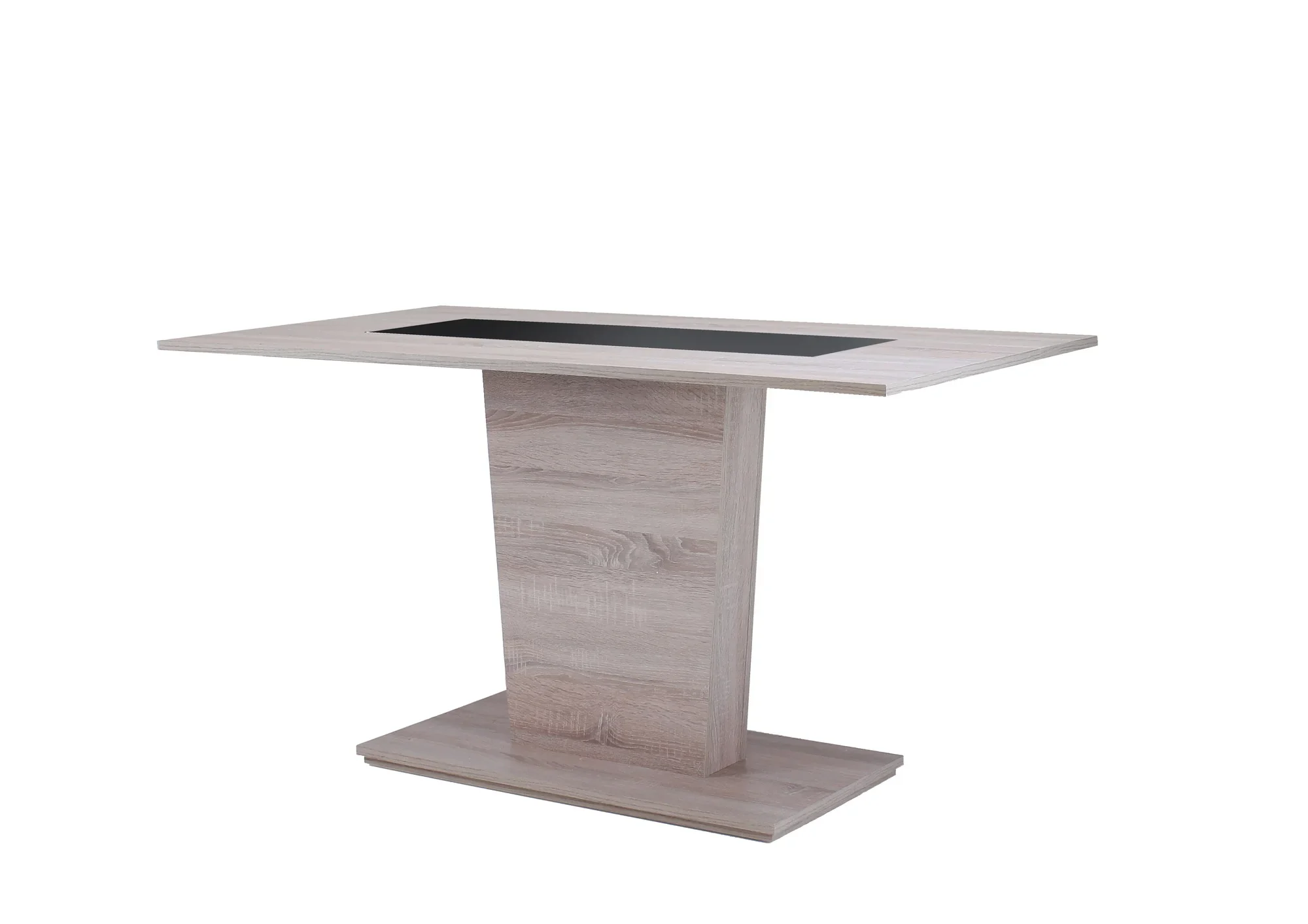 byLIVING Vienna Säulentisch 110 x 70 cm Sonoma Eiche mit wendbarer Einlage