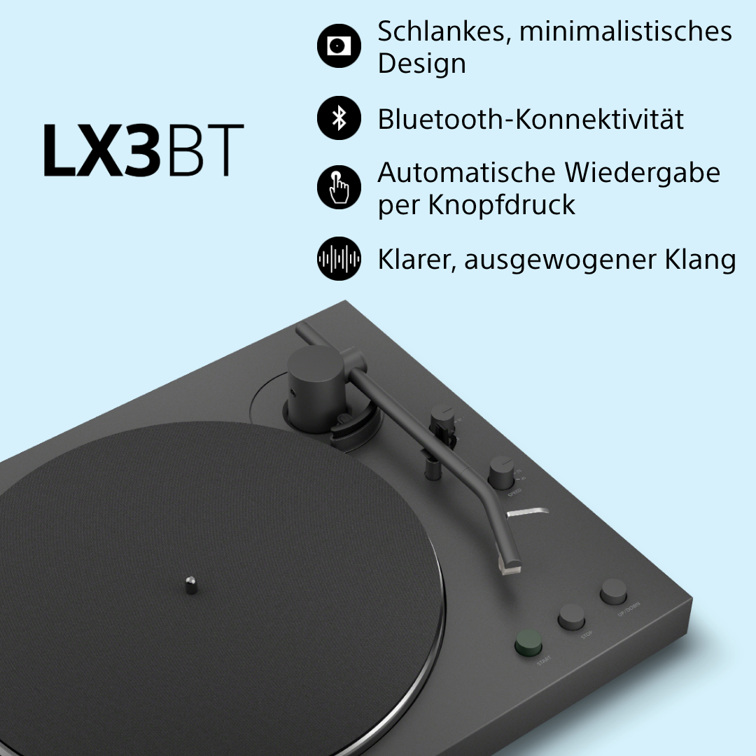 Sony PS-LX3BT Plattenspieler vollautomatisch mit Bluetooth