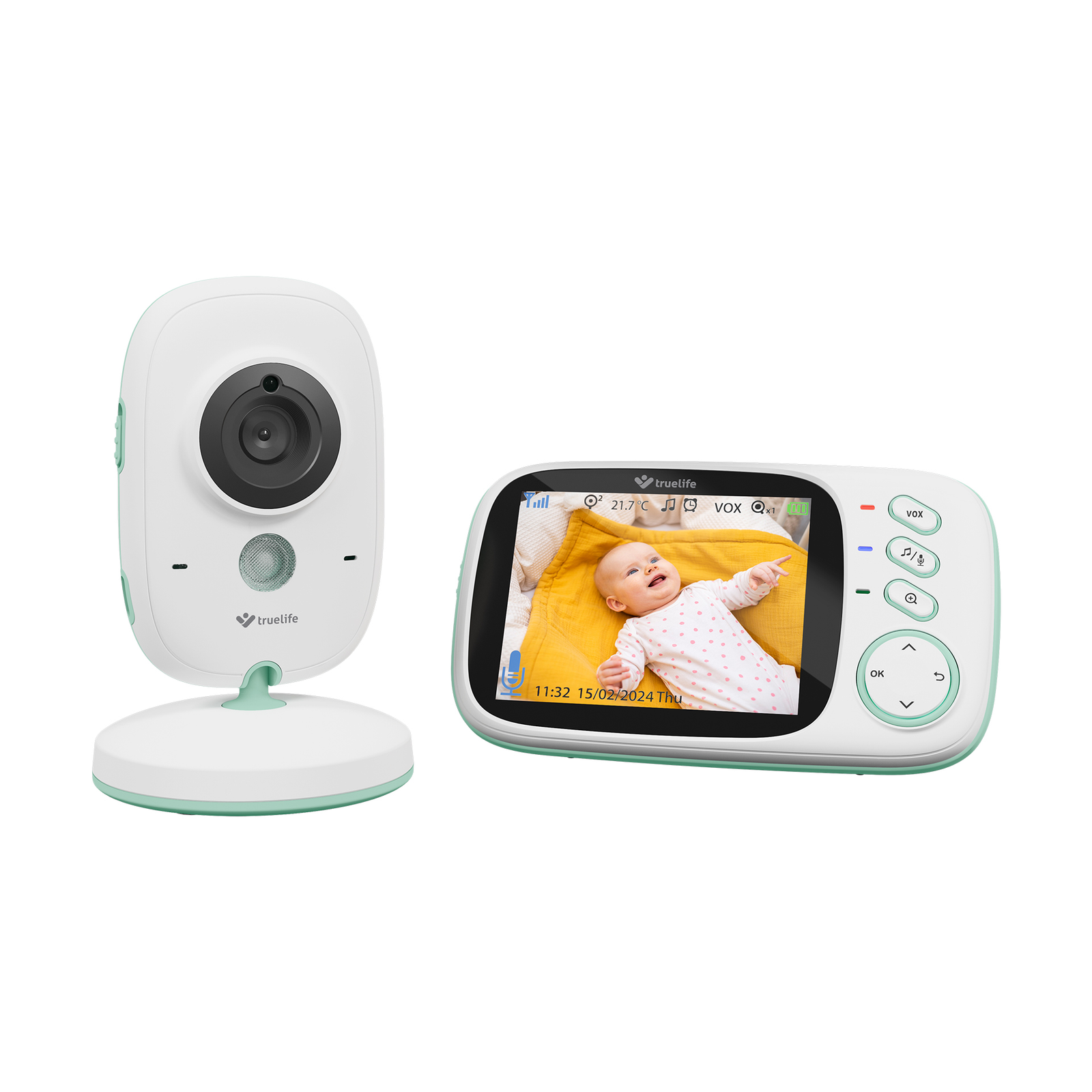 Truelife NannyCam H32 Pro Video-Babyphone mit Raumthermometer