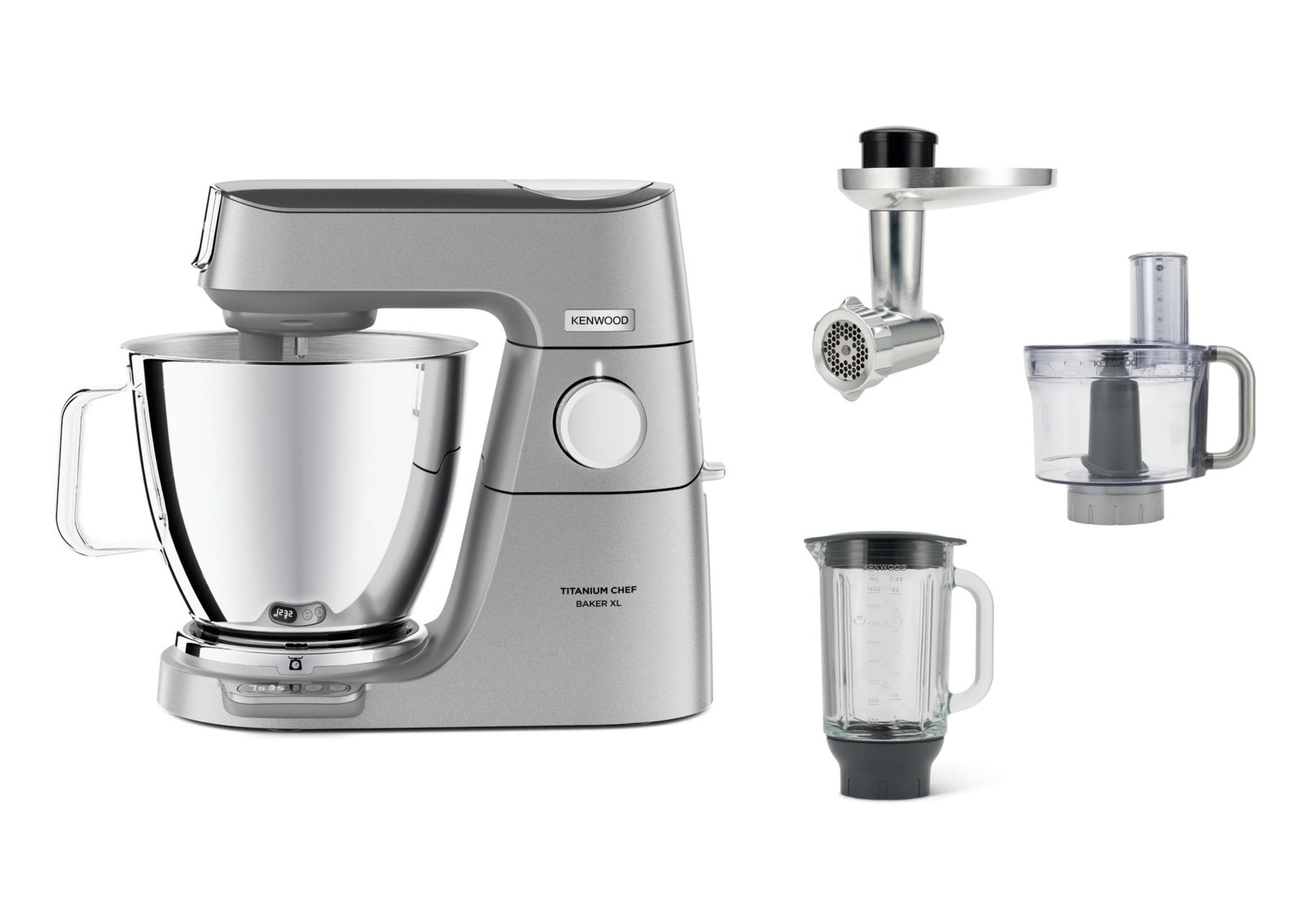 Kenwood Titanium Chef Baker XL KVL85.594SI Küchenmaschine 7 l