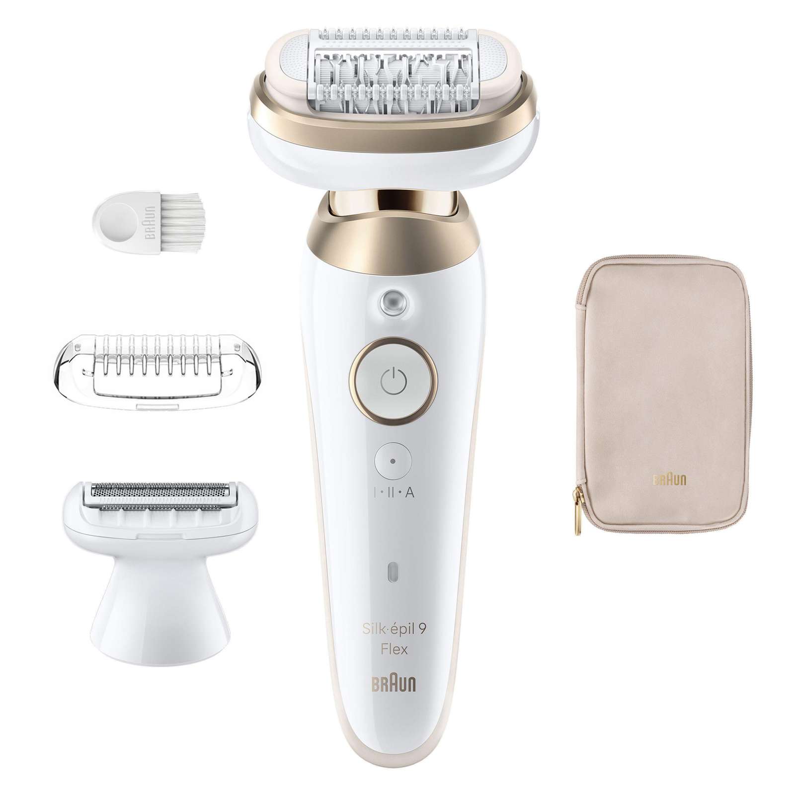 Braun Silk-épil 9 Flex 9-030 3D Epilierer Weiß/Gold