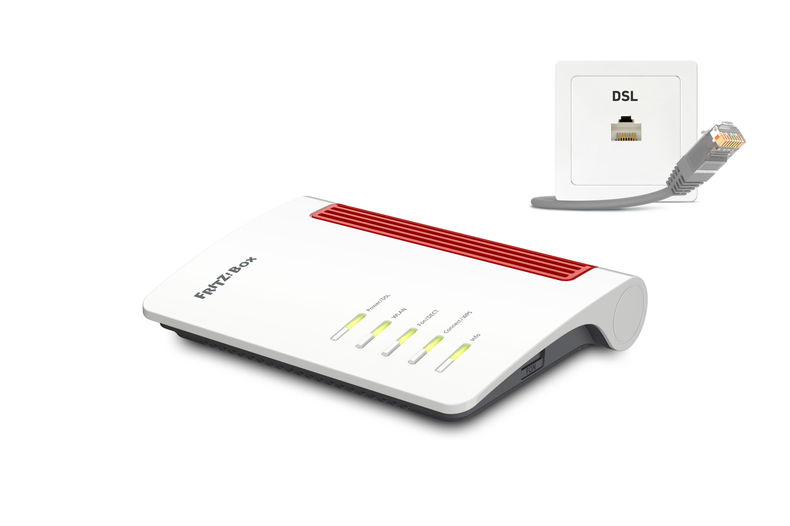 FRITZ!Box 7530 AX WLAN-Router Wi-Fi 6 VDSL/ADSL Modem 1.802 Mbit/s