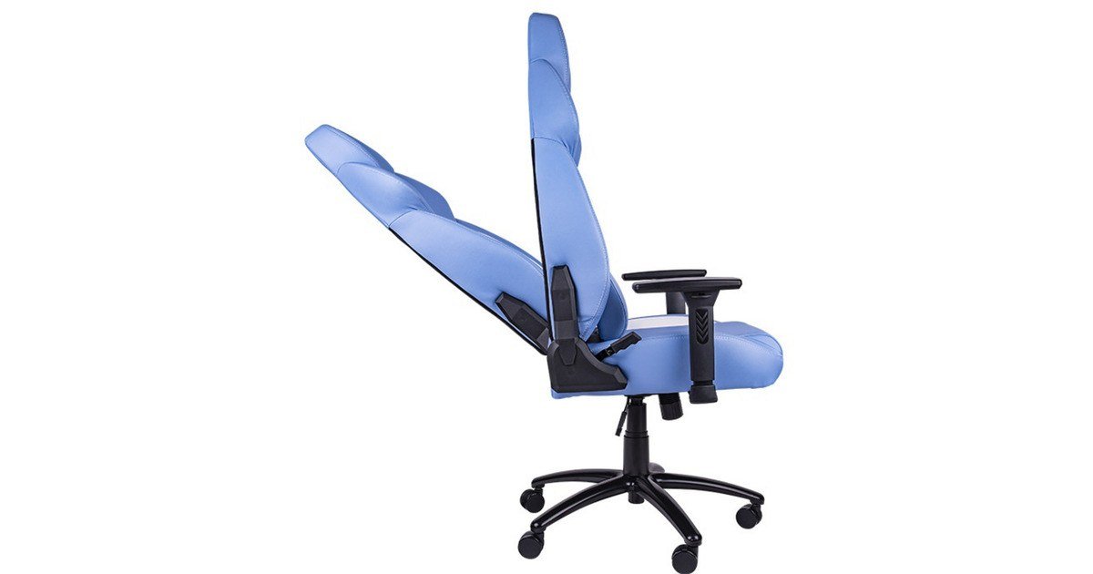 Thermaltake V Comfort Gaming-Stuhl Kunstleder blau/weiß