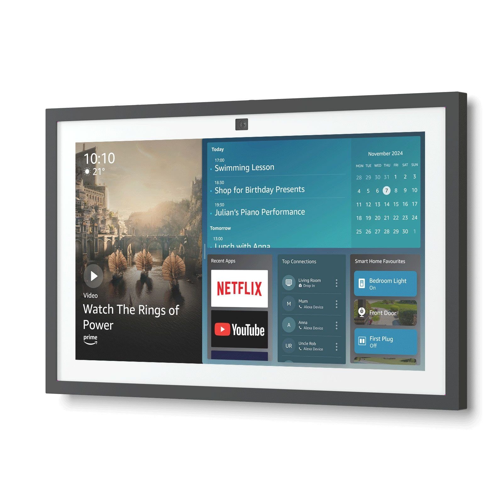 Amazon Echo Show 21 Smart Display mit Alexa und Fernbedienung