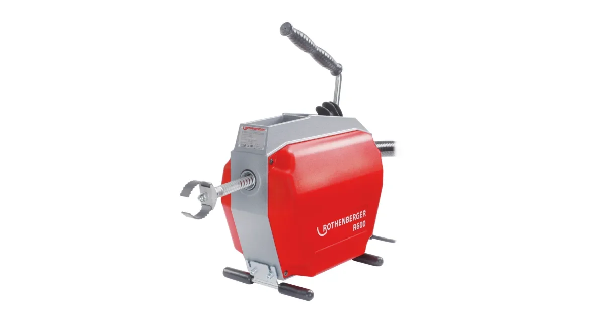 Rothenberger R600 Rohrreinigungsmaschine mit Spiral- und Werkzeugset