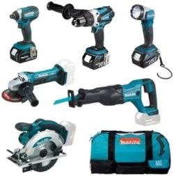 Makita DLX6046 Akku-Combo-Kit 18 V mit 5 Geräten