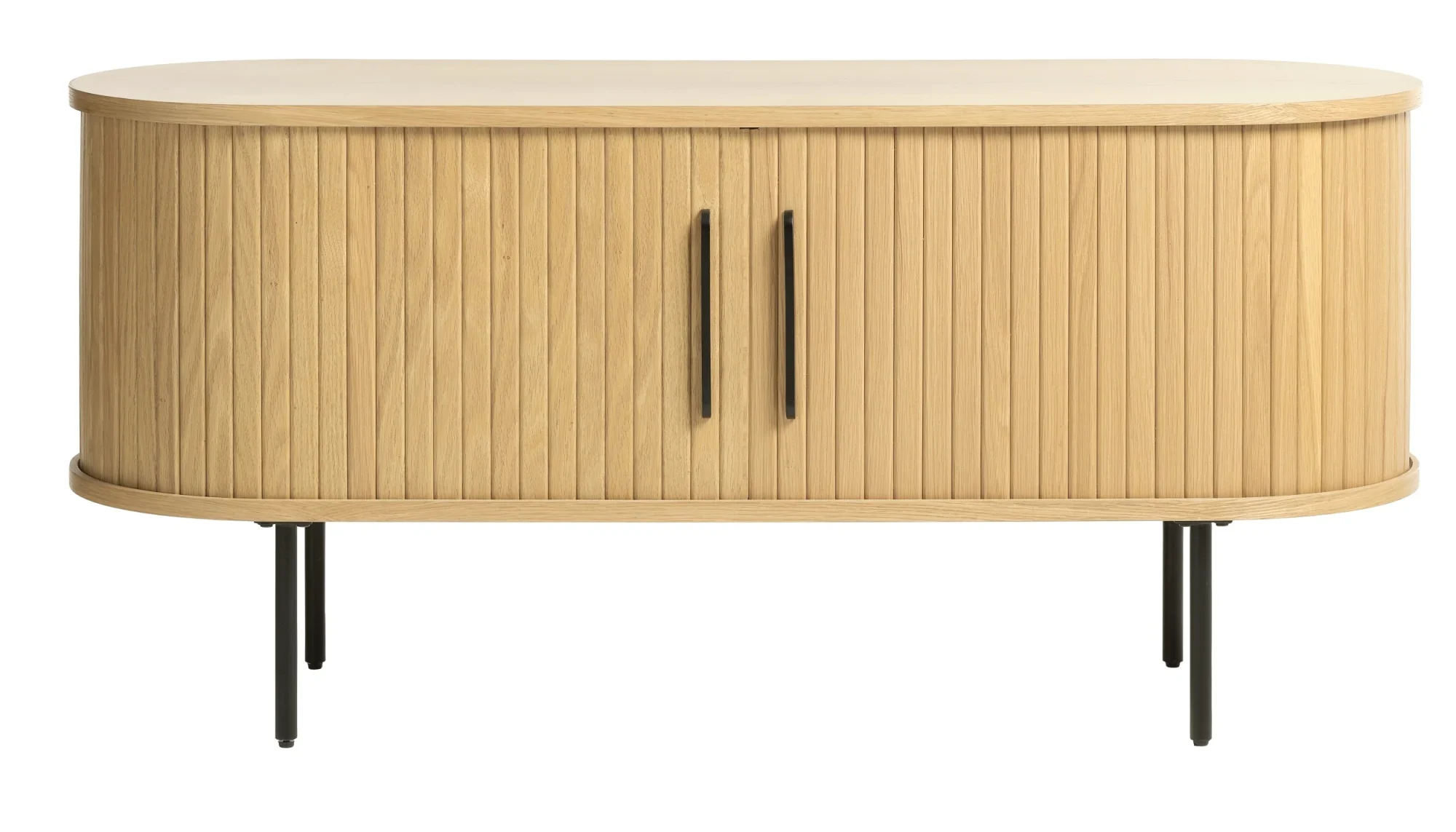 Selsey Gativel TV-Schrank 120 cm Lamellen natürliche Eiche