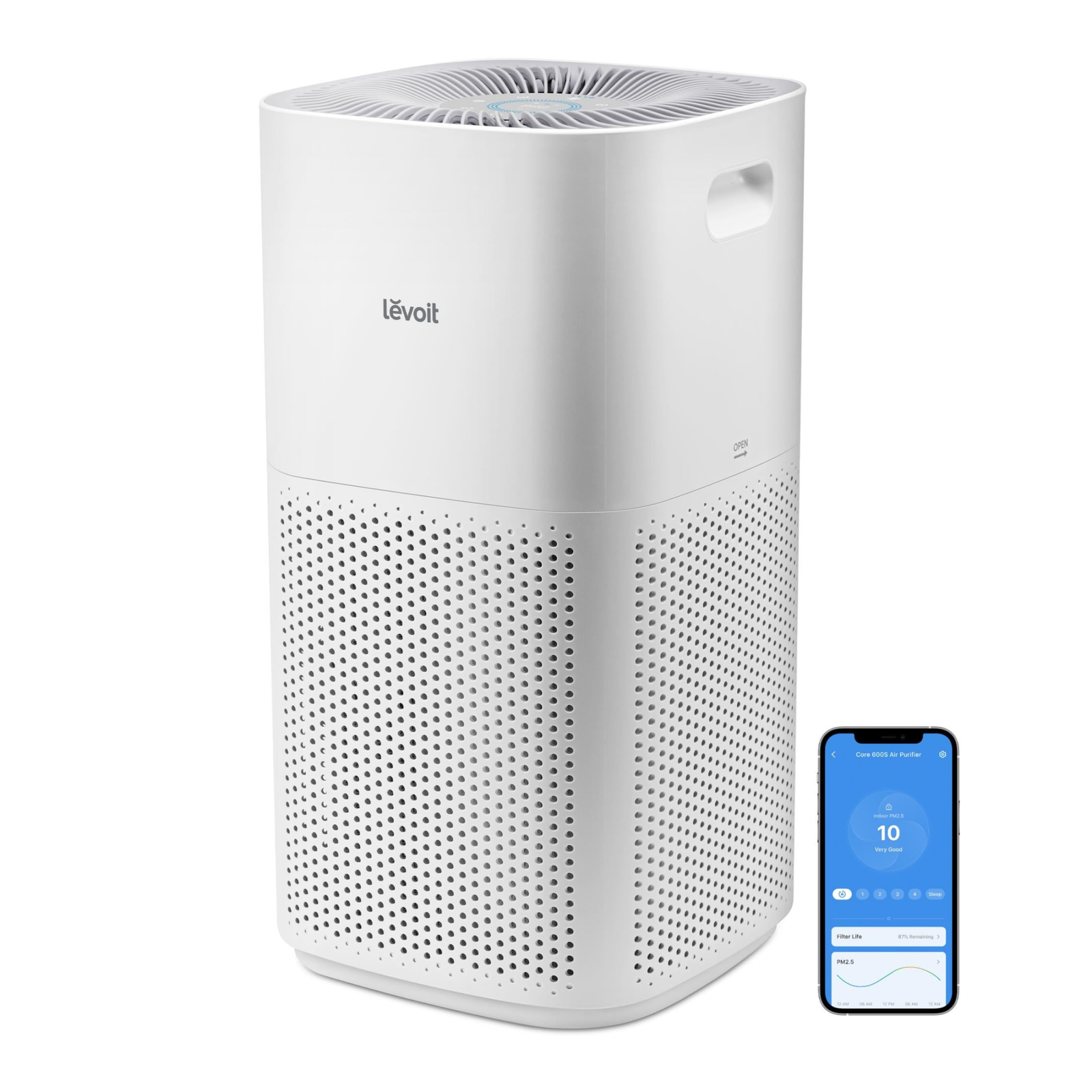 Levoit Core 600S Smart Luftreiniger für Räume bis 147 m²