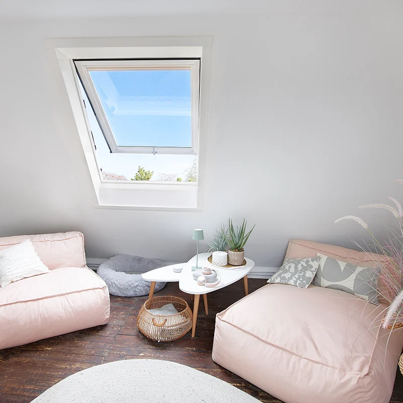 Roto Designo R88C Klapp-Schwingfenster Kunststoff weiß 114 x 118 cm
