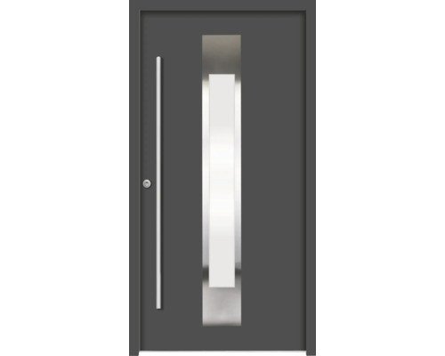 ARON Fortis 2000 RC2 Stahl-Aluminium-Haustür anthrazitgrau 110 x 210 cm links