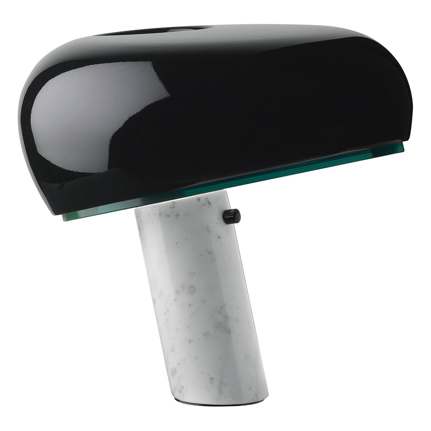 Flos Snoopy Tischleuchte schwarz mit Marmorfuß dimmbar