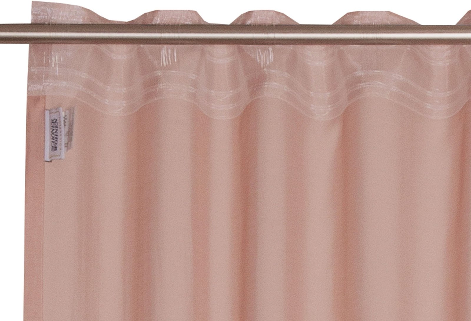 Schöner Wohnen Solid Vorhang Jacquard halbtransparent Rosé 130 × 250 cm