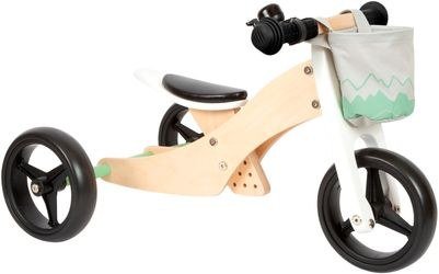 Small Foot Laufrad und Laufdreirad 12414 4-in-1 aus Holz