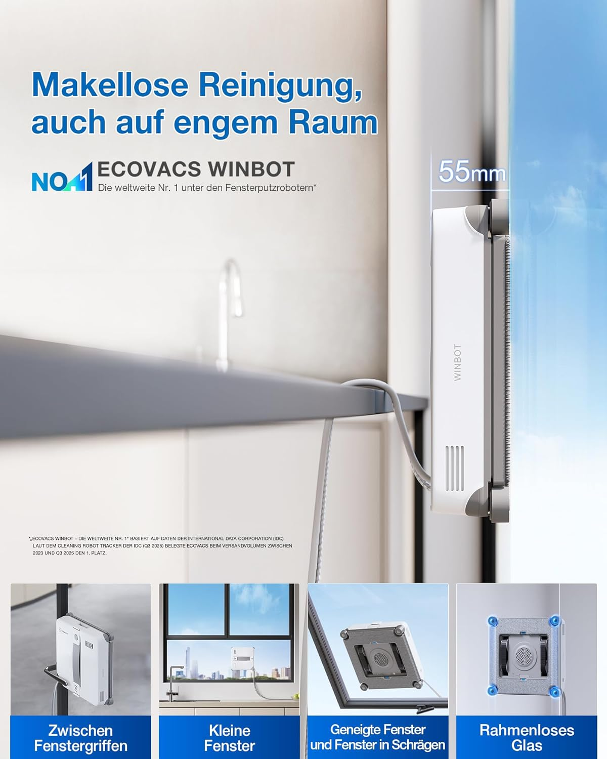 Ecovacs Winbot Mini 2 Fensterputzroboter