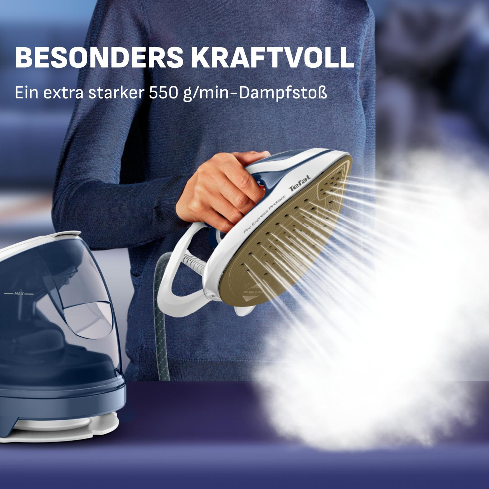 Tefal Pro Express Protect GV9225 Dampfbügelstation 7,6 bar