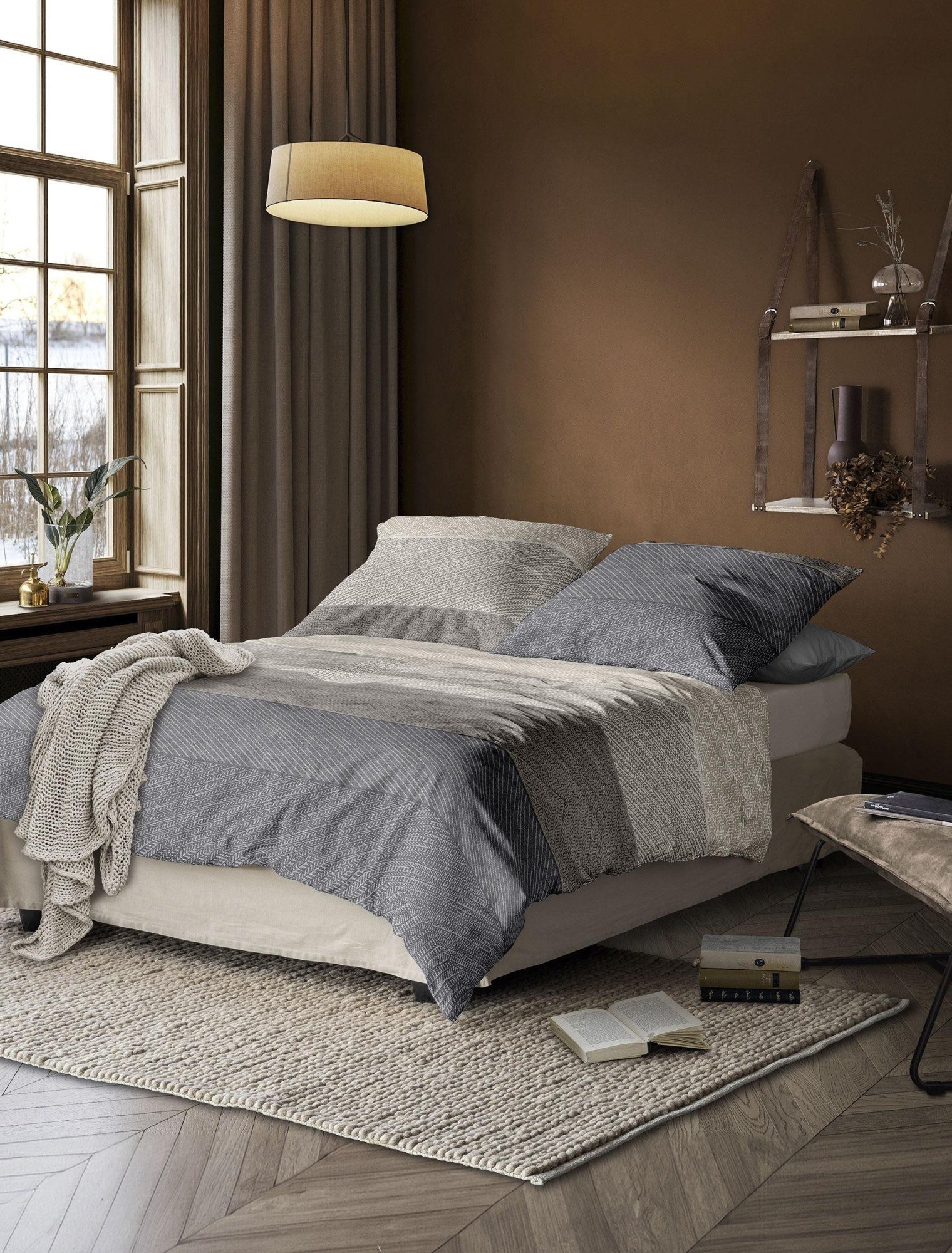 Irisette Biber Bettwäsche Natur 140 × 200 cm Flanell-Optik