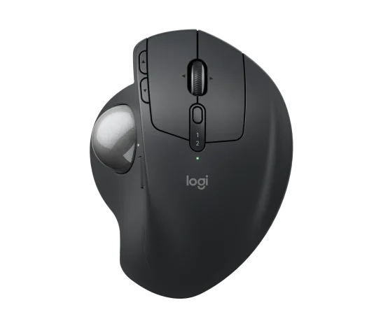 Logitech MX Ergo S Kabellose Ergonomische Trackball-Maus Graphite