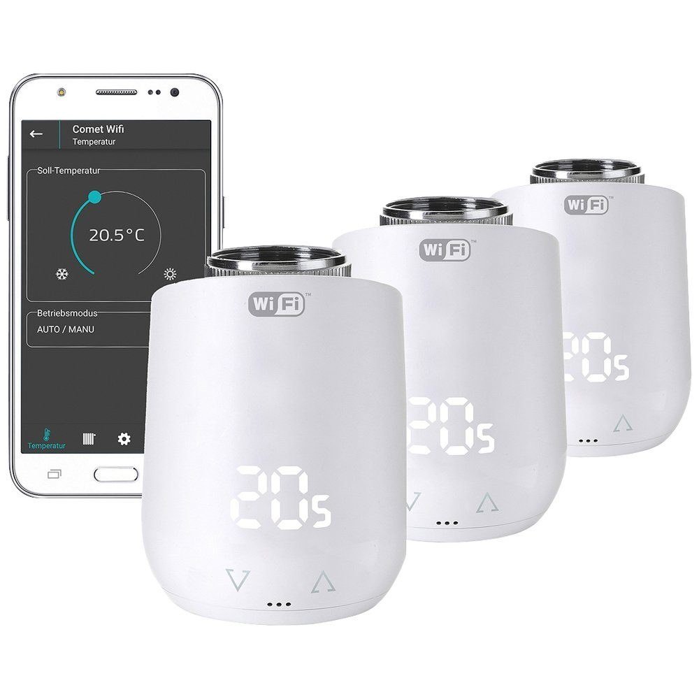 Eurotronic Comet WiFi 3er Set Heizkörperthermostat 700224