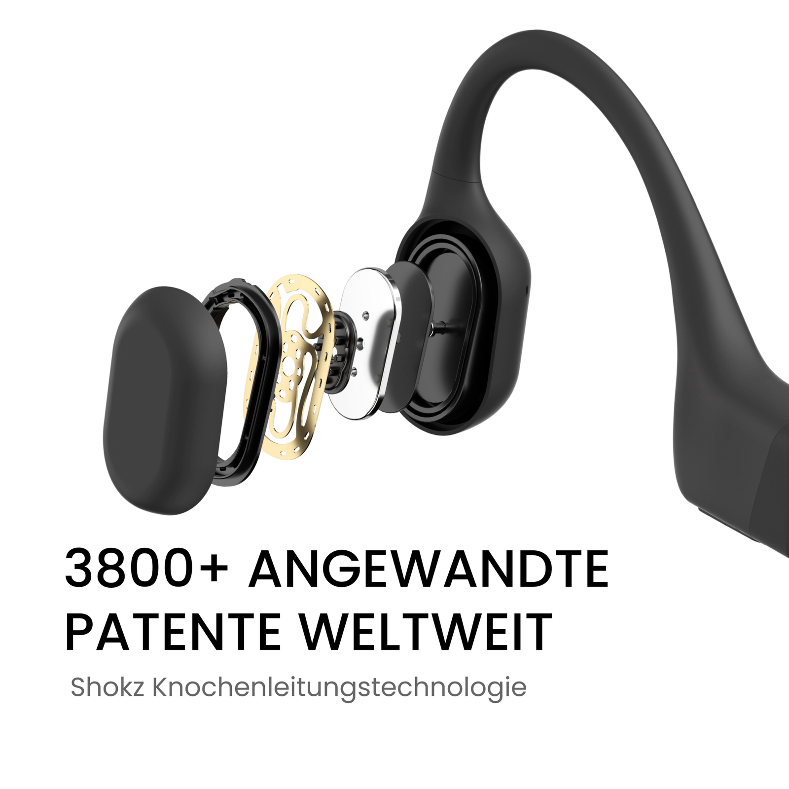 Shokz OpenRun Knochenschall-Kopfhörer für Sport