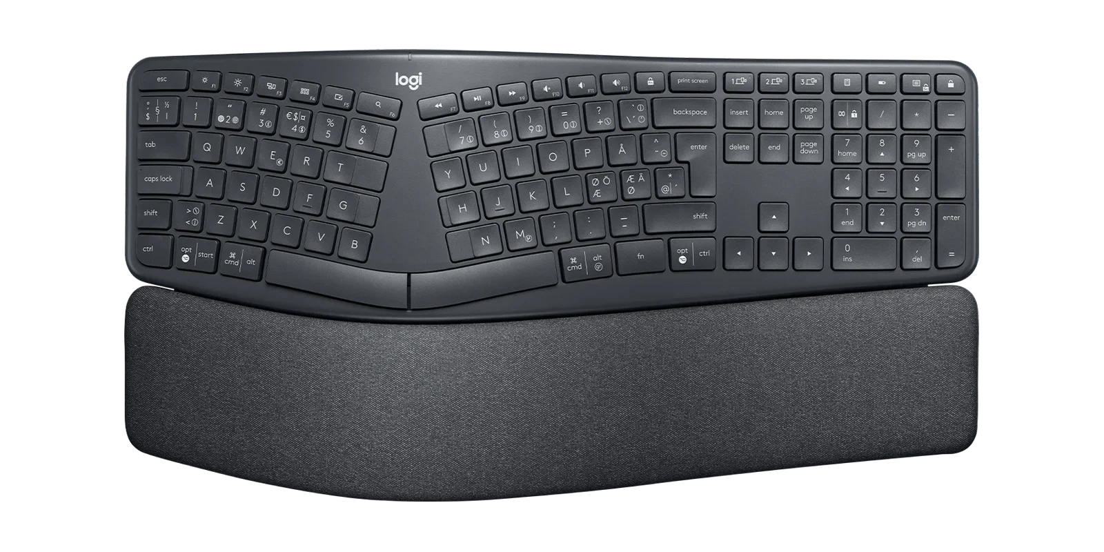 Logitech ERGO K860 Ergonomische Split-Tastatur Kabellos QWERTZ Graphite