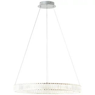 Brilliant Queen G99908/15 LED Pendelleuchte chrom Ø 80 cm 6000 lm CCT mit Fernbedienung