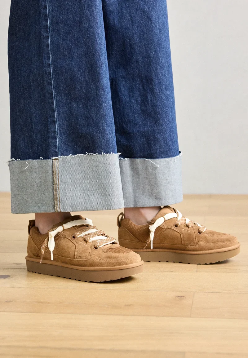 UGG Lowmel Damen Sneaker Canvas Veloursleder