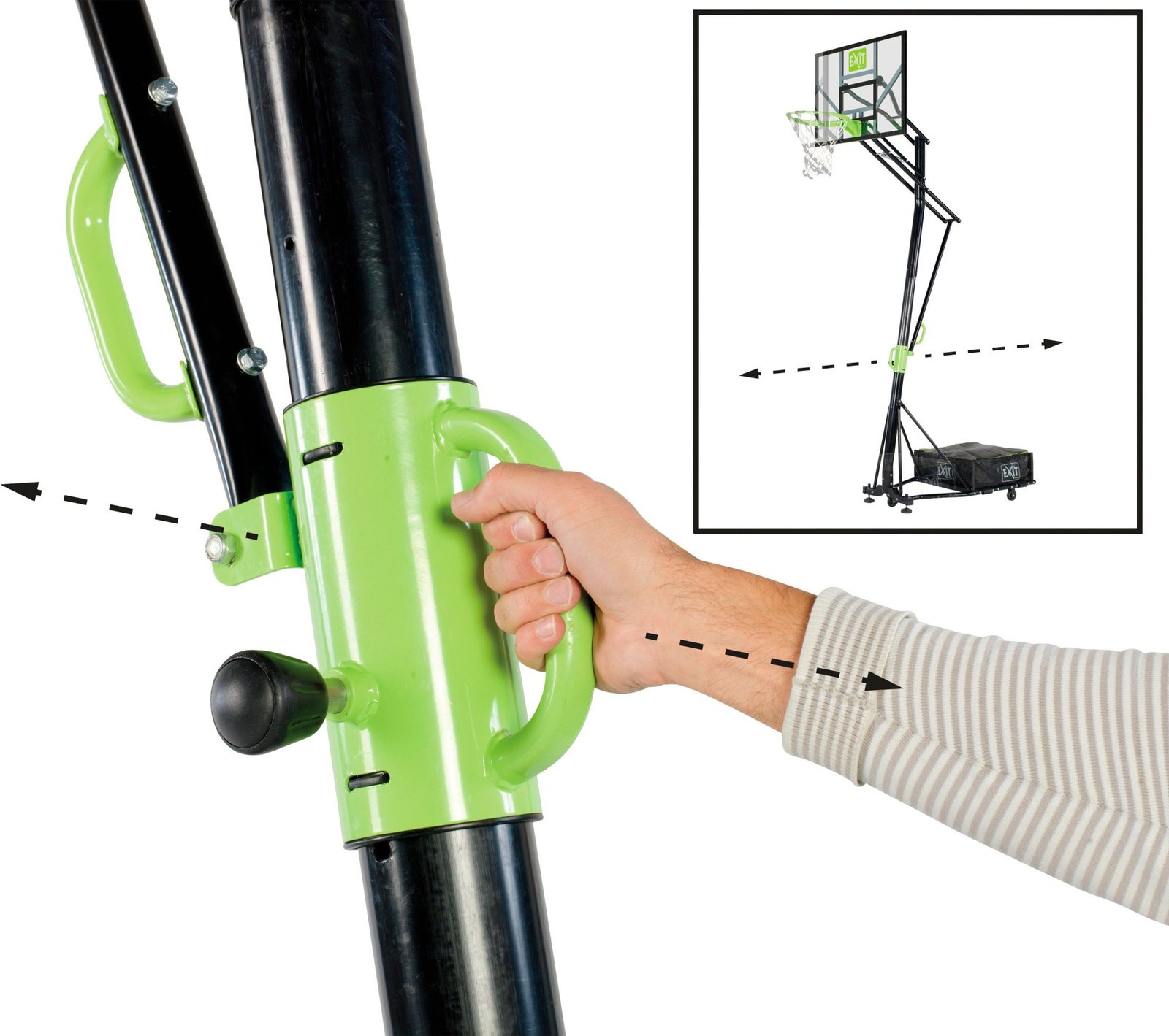 Exit Galaxy Portable Basketballsystem höhenverstellbar 230-305 cm