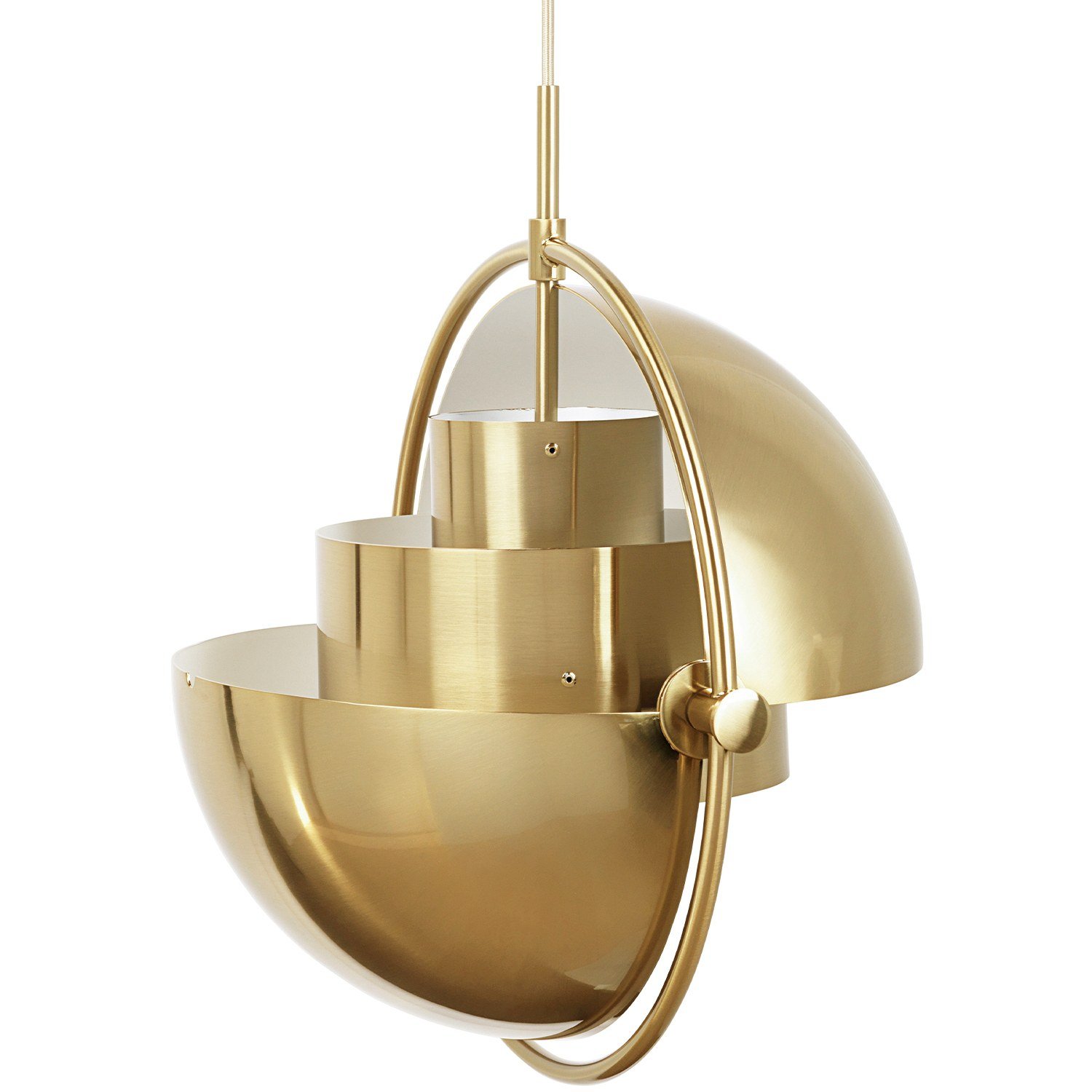 GUBI Multi-Lite Pendelleuchte Messing Ø 36 cm