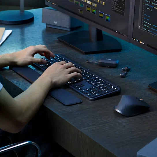 Logitech MX Keys S Kabellose Tastatur QWERTZ Deutsch Graphite