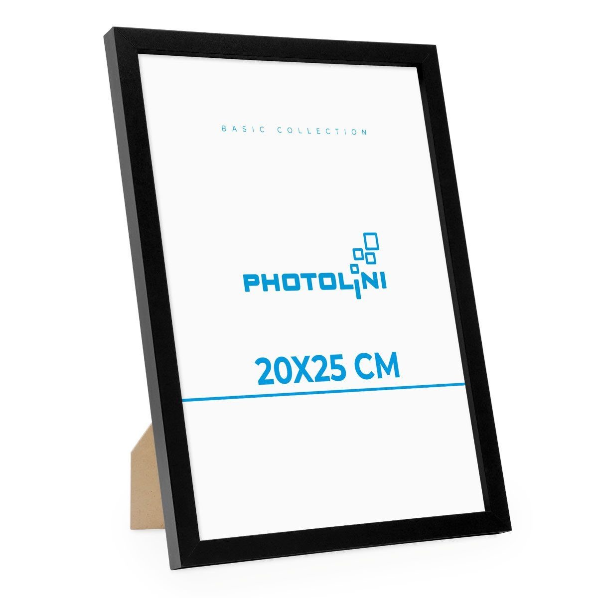 PHOTOLINI Bilderrahmen modern Schwarz 20 × 25 cm Acrylglas MDF