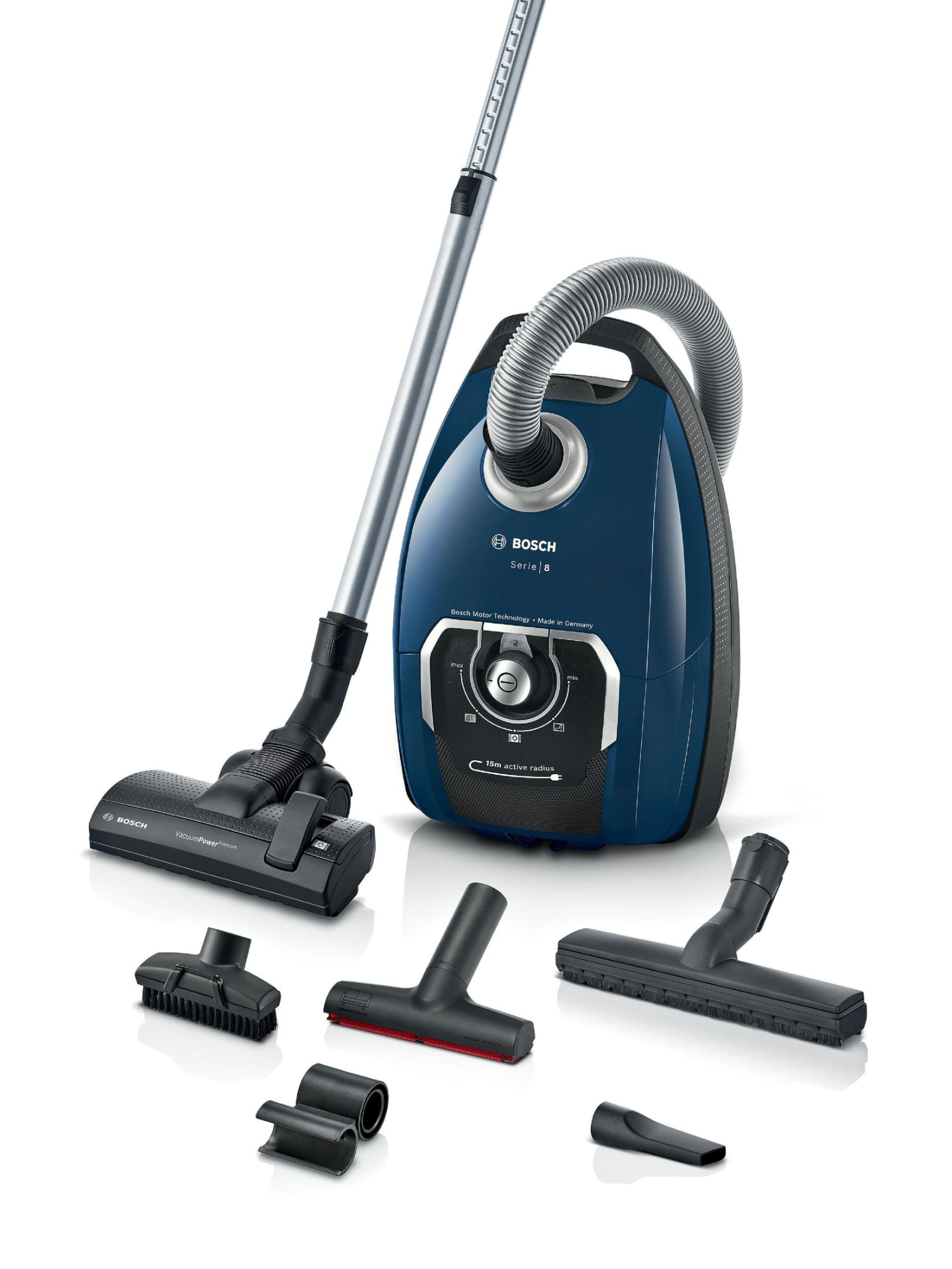 Bosch Serie 8 BGB75X494 Bodenstaubsauger mit Beutel 650 W