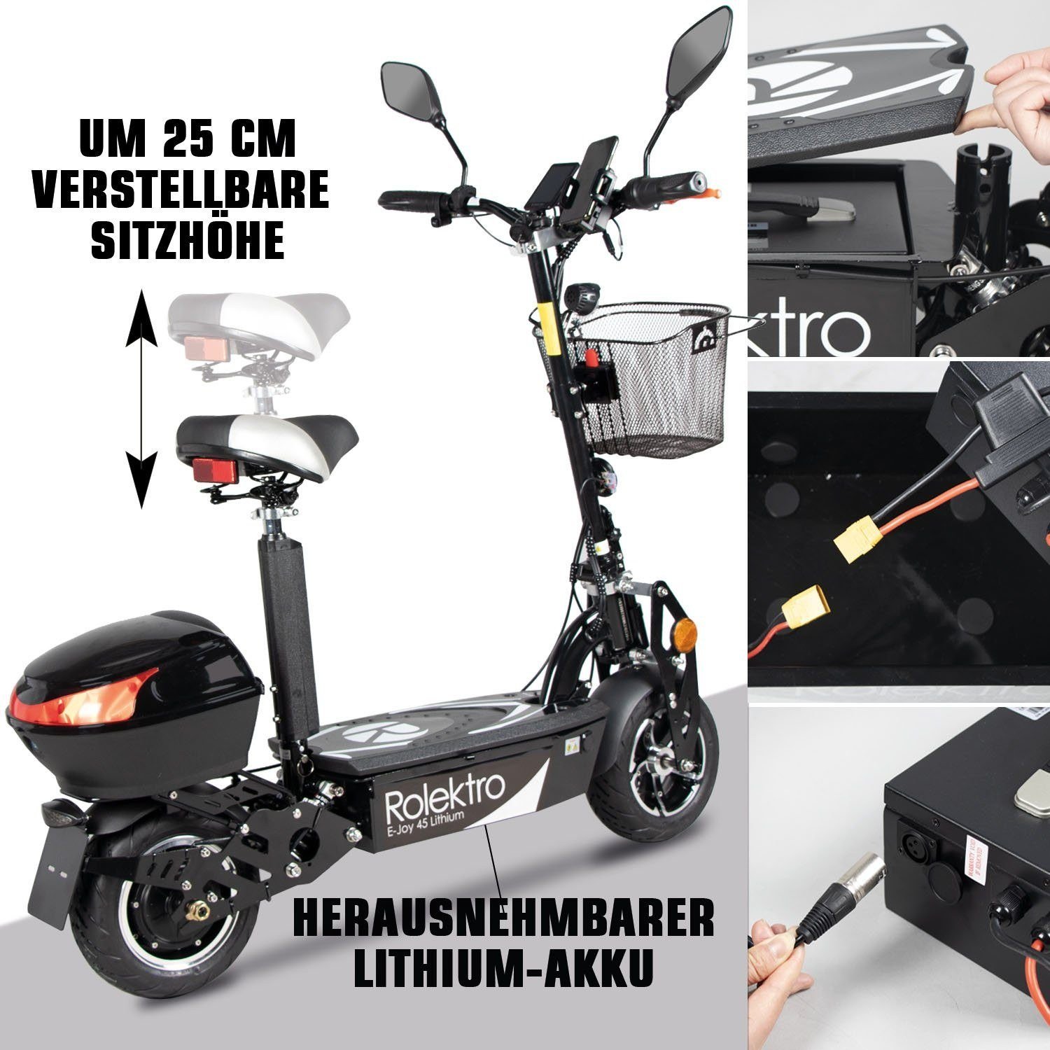 Rolektro E-Joy 45 Lithium Elektroroller 45 km/h