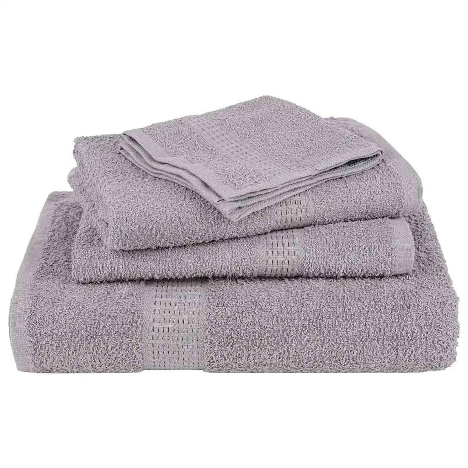 vidaXL Handtücher 2er-Set Grau 50 x 100 cm 360 g/m² Baumwolle