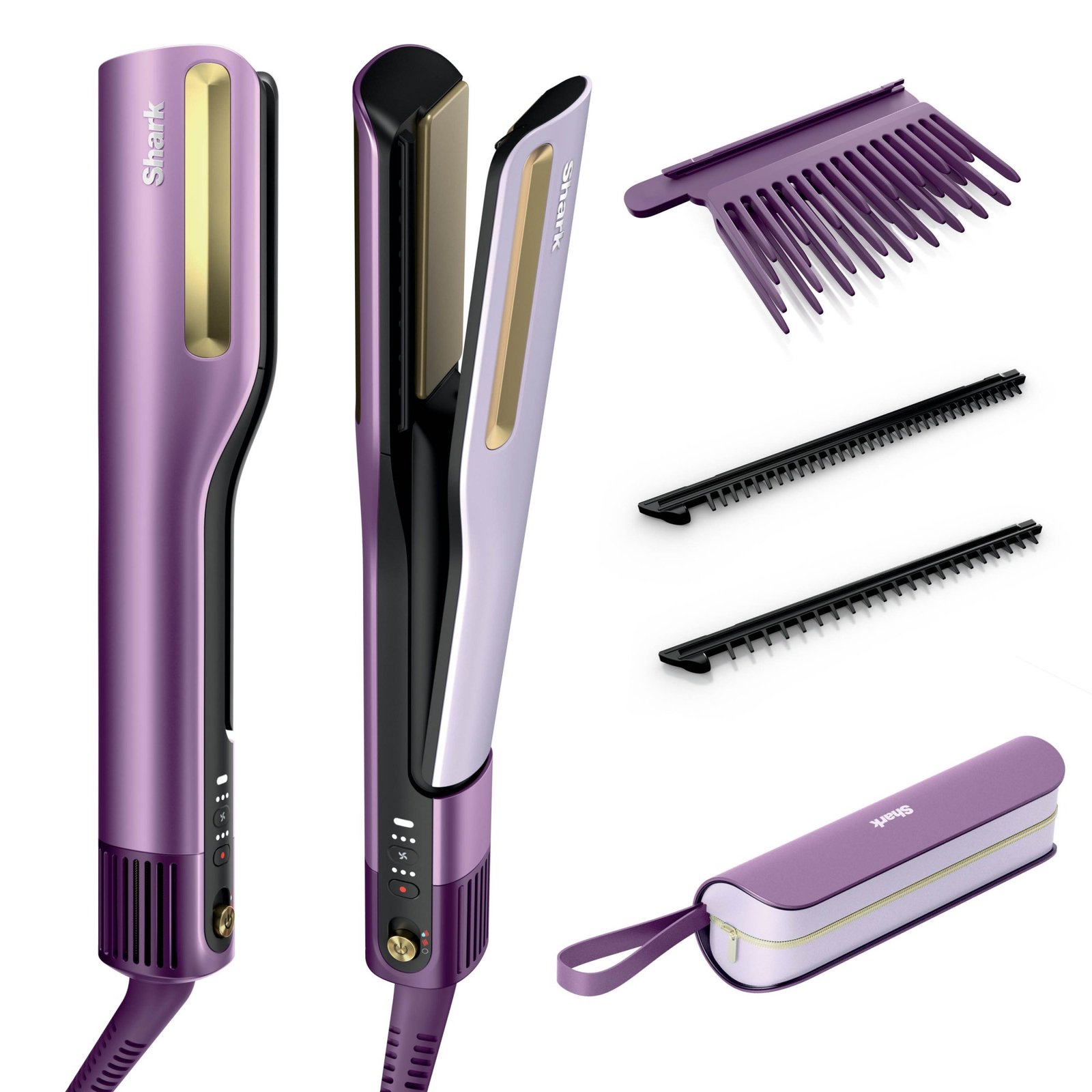 Shark SilkiPro Straight HT401EU 2-in-1 Glätteisen und Haartrockner