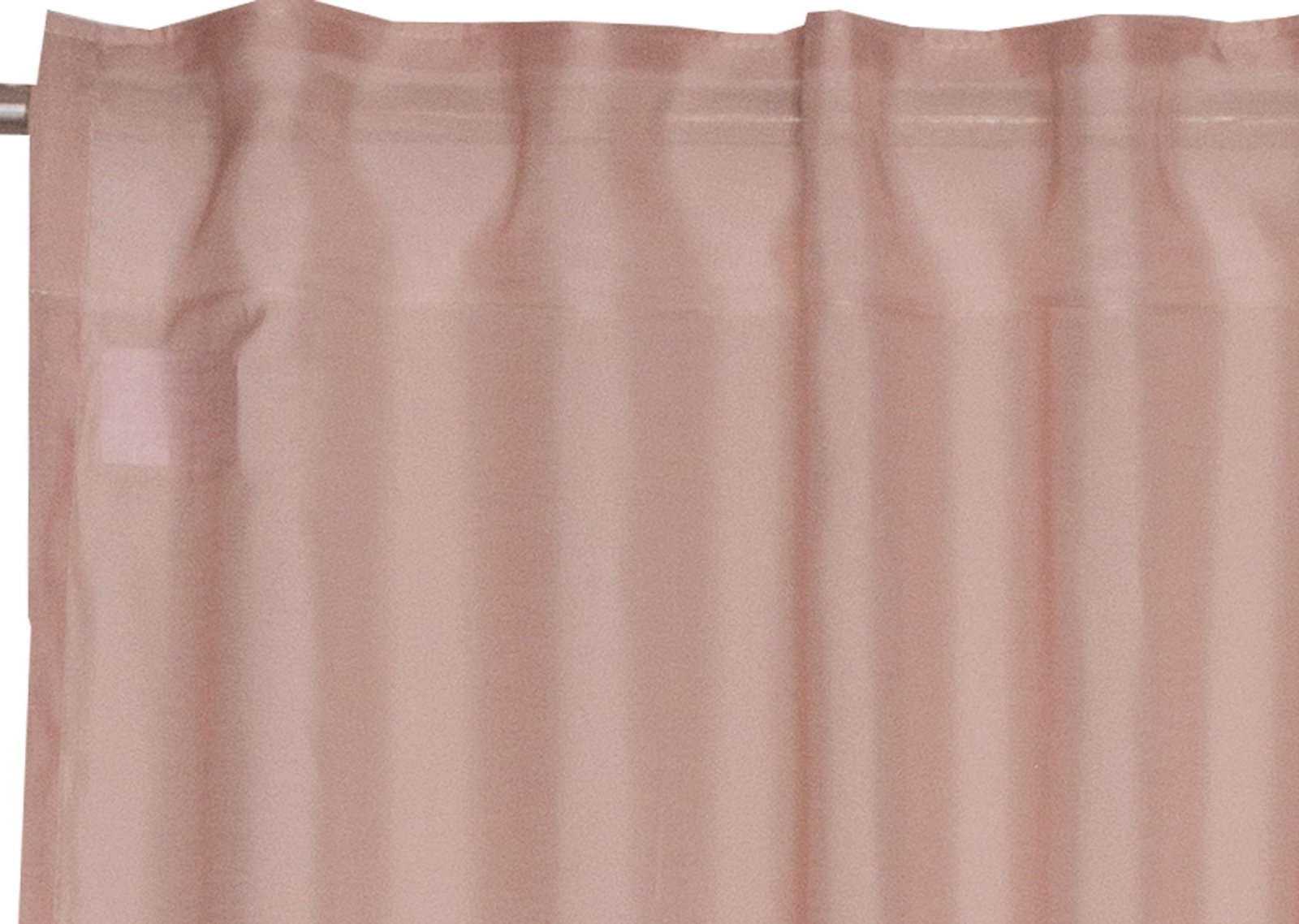 Schöner Wohnen Solid Vorhang Jacquard halbtransparent Rosé 130 × 250 cm