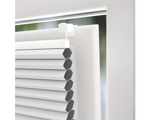 SOLUNA Wabenplissee verdunkelnd thermo weiß 40 x 130 cm ohne Bohren