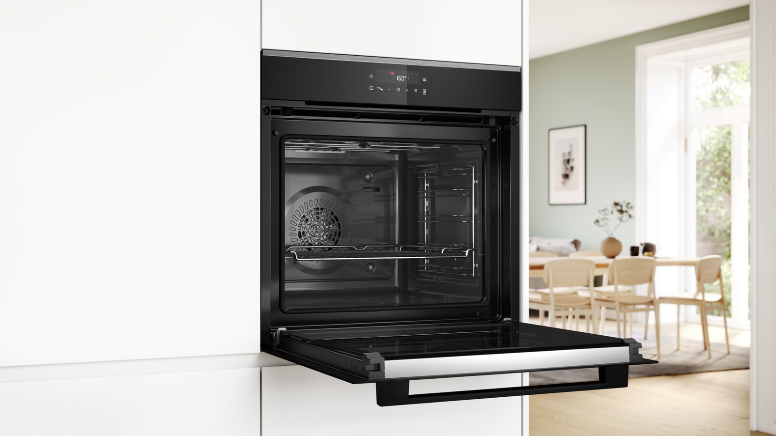 Bosch Serie 4 HBA272BB3 Einbaubackofen Pyrolyse 3D-Heißluft
