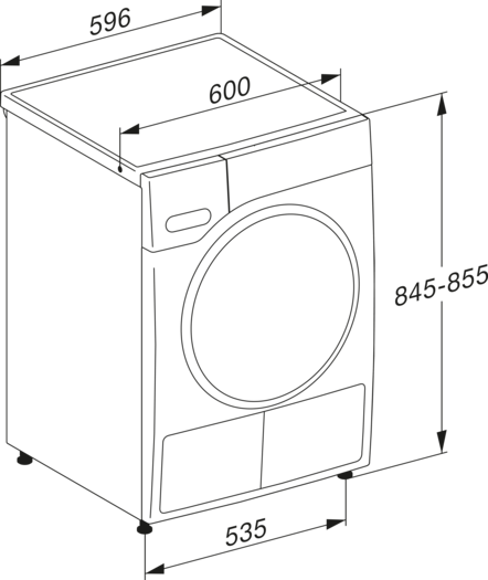 Miele TWC640WP EcoSpeed&8kg Wärmepumpentrockner 8 kg