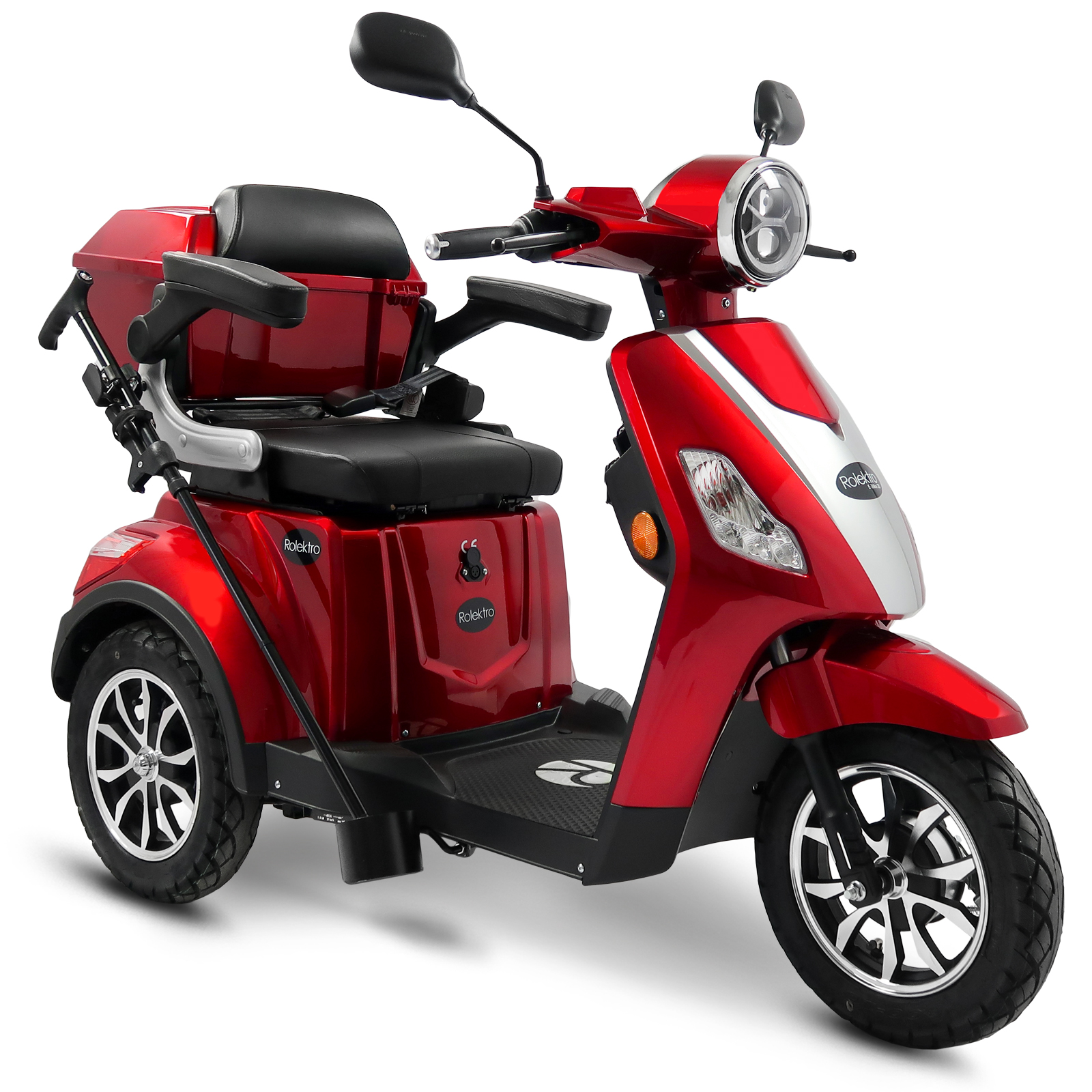 Rolektro E-Trike 25 V.3 Elektro-Dreirad 1000 W mit Topcase