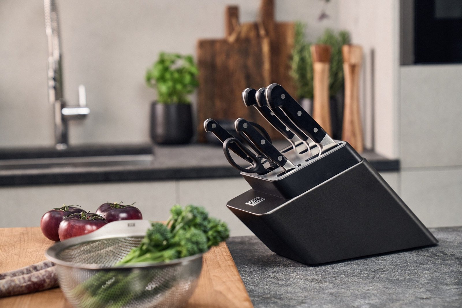 Zwilling Pro Selbstschärfender Messerblock 7-tlg. Esche