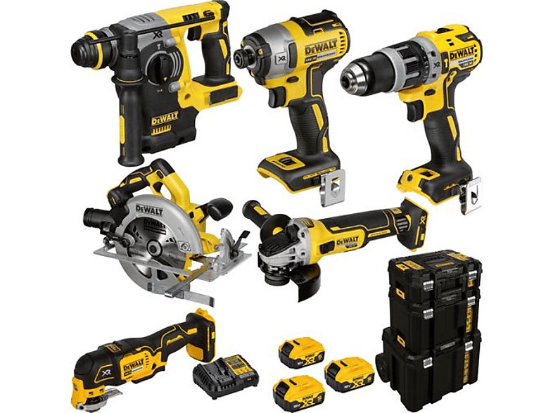 DeWalt DCK755P3T-QW Akku-Set 18 V mit 7 Maschinen
