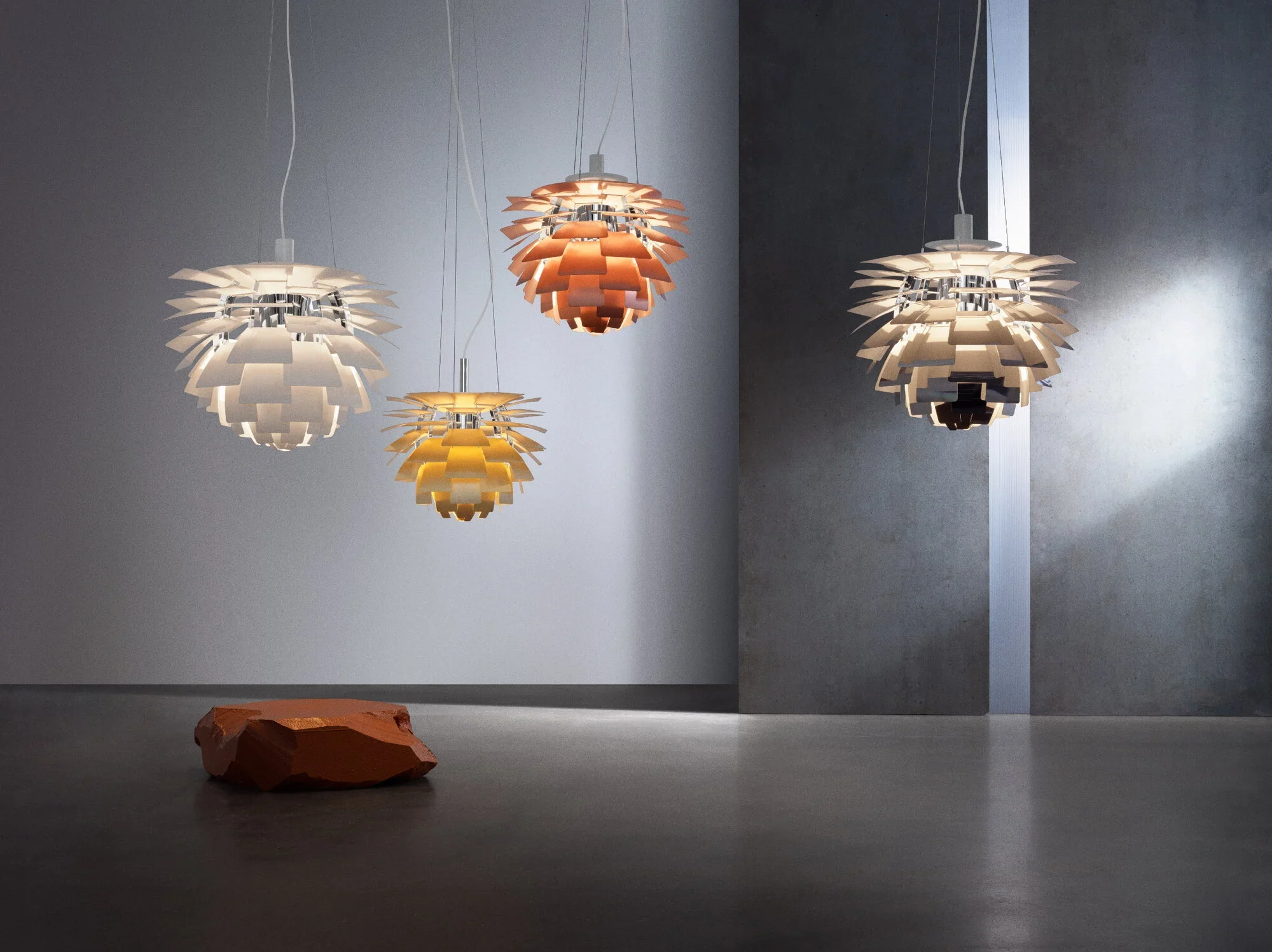 Louis Poulsen PH Artichoke 600 Pendelleuchte weiß Ø 60 cm