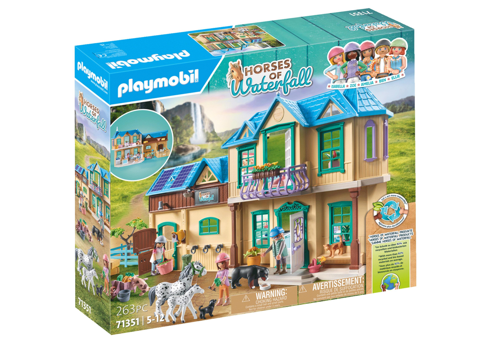 Playmobil Horses of Waterfall Waterfall Ranch 71351 Reiterhof mit Wohnhaus