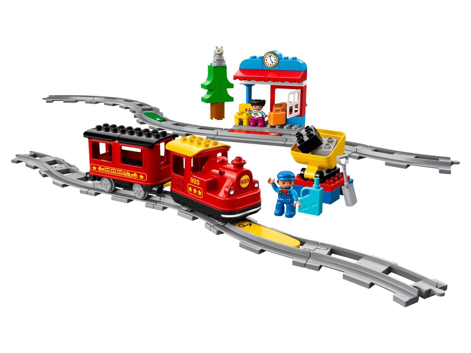 LEGO DUPLO Dampfeisenbahn 10874 mit 59 Teilen