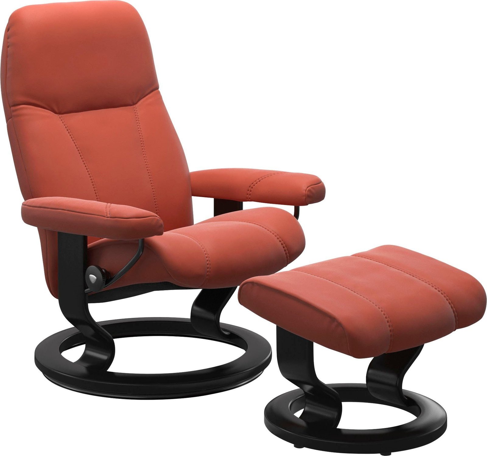 Stressless Consul Relaxsessel mit Hocker, Leder