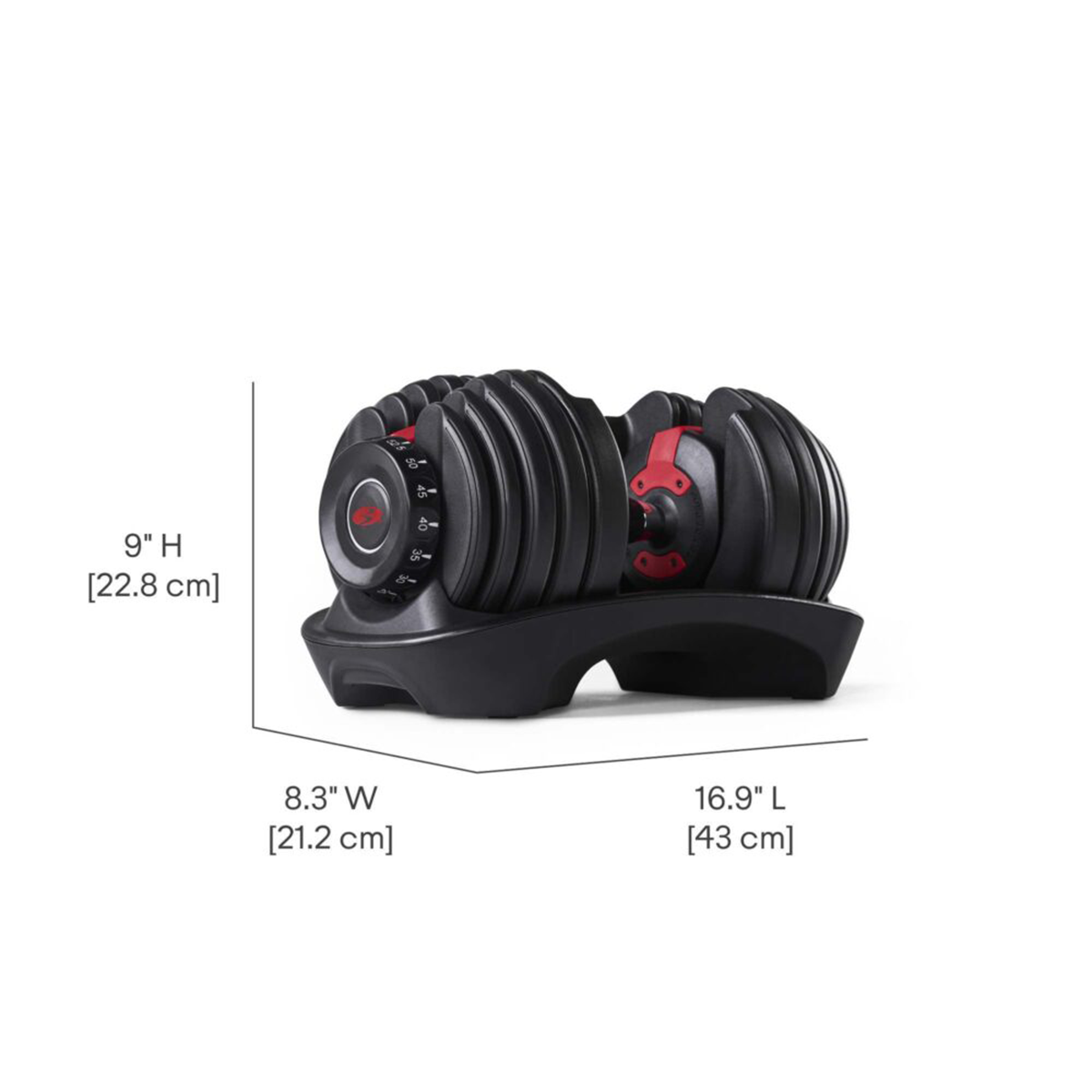 Bowflex SelectTech 552i Verstellbare Kurzhantel